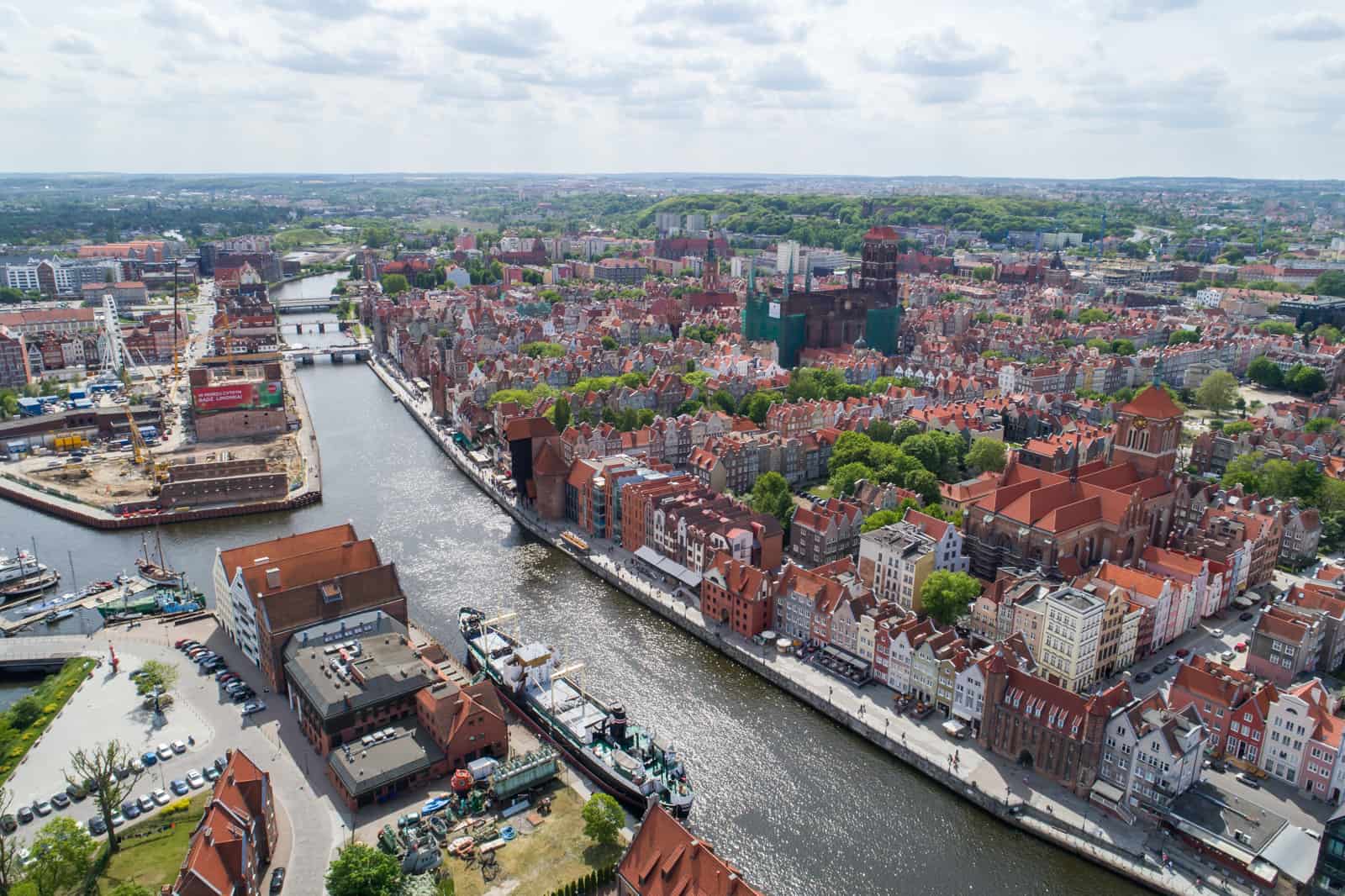 Filmy z drona Gdańsk